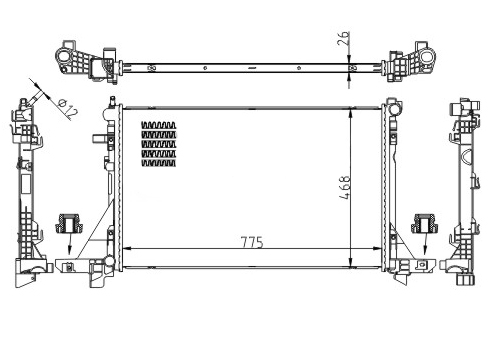 ENGINE RADIATOR